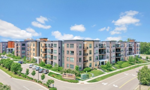 a building with many windows