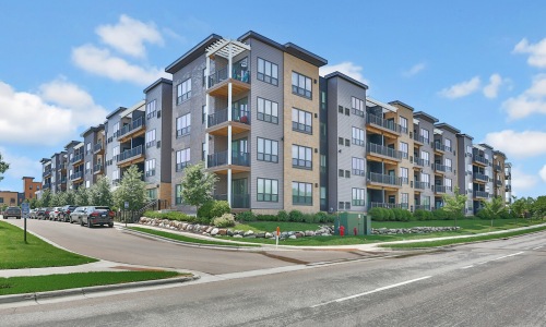 a building with many windows