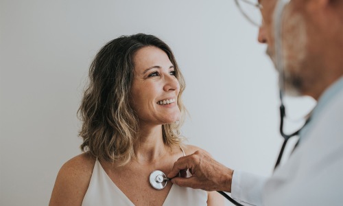 The essence of exceptional living a woman getting her heart checked