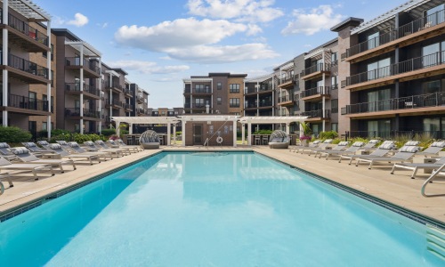 Pool at 610 West Apartments in Brooklyn Park, MN